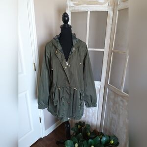 Time and Tru Olive Utility Jacket